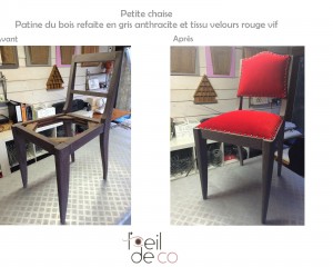 Chaise rouge !