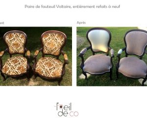 Paire de fauteuils Voltaire style Louis-Philippe